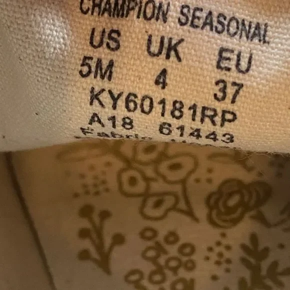 Size 6.5 - Women’s Keds x Rifle paper floral sneakers - Picture 9 of 10